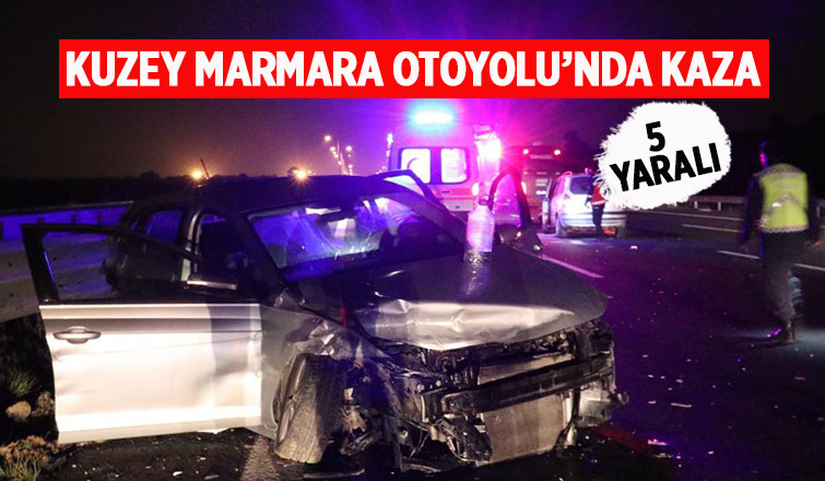 Korucuk geçişinde kaza: 5 yaralı