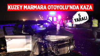 Korucuk geçişinde kaza: 5 yaralı