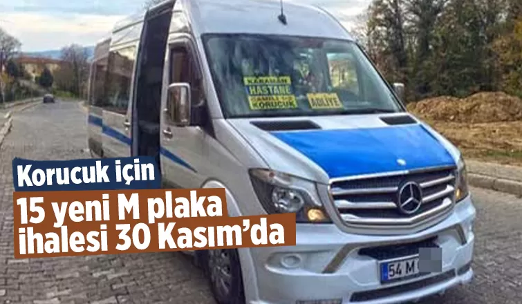 Korucuk için 15 yeni M plaka ihalesi 30 Kasım’da