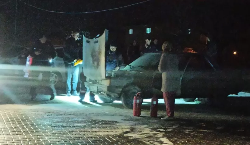 Korucuk'ta yangın