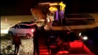 Korucuk yolunda araç takla attı