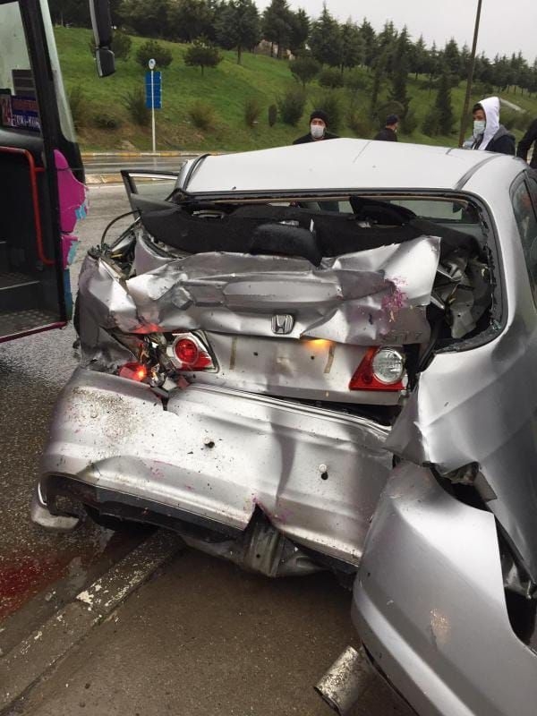 Korucuk yolunda kaza