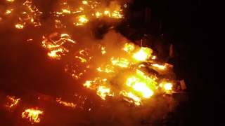 Köyde yangın faciası: 20 ev kül oldu