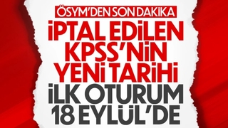 KPSS’de yeni tarih belli oldu