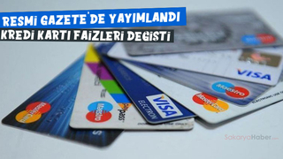 Kredi kartı faizleri değişti