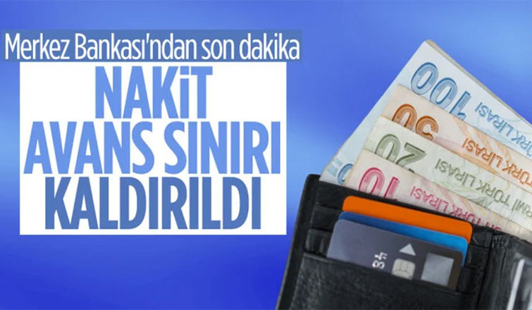 Kredi kartından nakit avans kullanımı kısıtlaması kaldırıldı