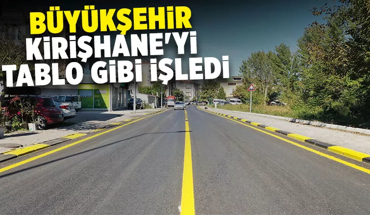 Krişhane caddesinde çalışmalar tamam
