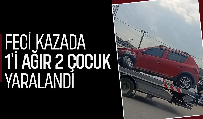 Küçücek Caddesi’nde kaza: 1’i ağır 2 çocuk yaralı
