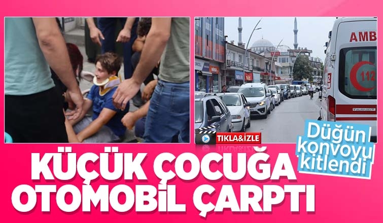 Küçük çocuğa otomobil çarptı