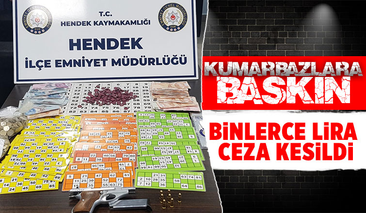 Kumarbazlara suçüstü