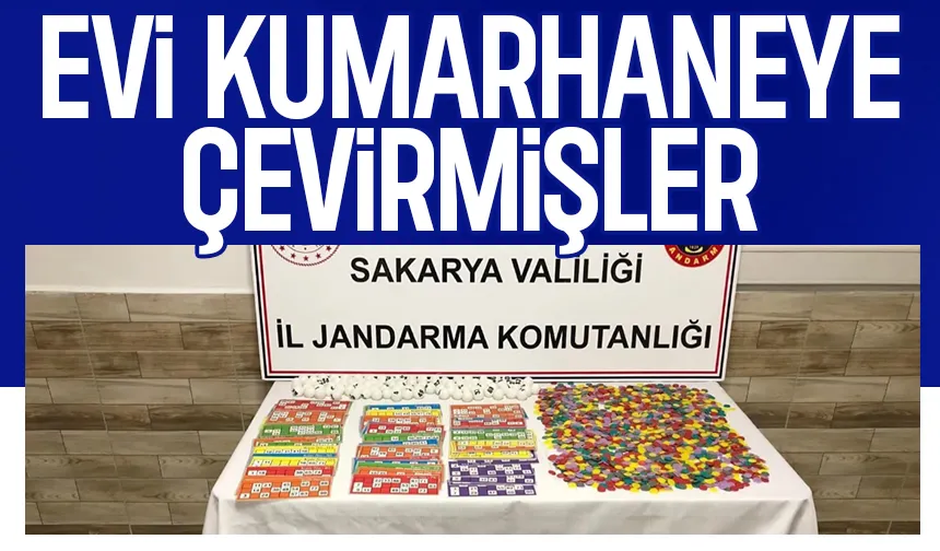 Kumarhaneye çevrilen eve baskın; 49 kişi enselendi