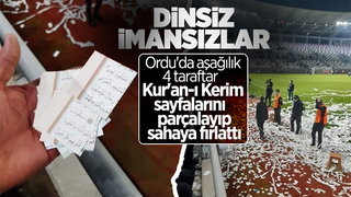 Kur’an-ı Kerim sayfalarını konfeti yaptılar