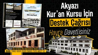 Kur’an Kursu İçin Destek Çağrısı