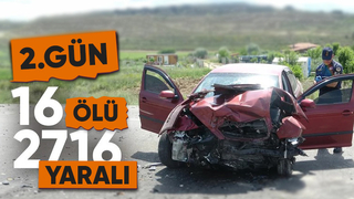 Kurban Bayramı'nın ikinci gününde 726 kaza yaşandı, 11 kişi hayatını kaybetti