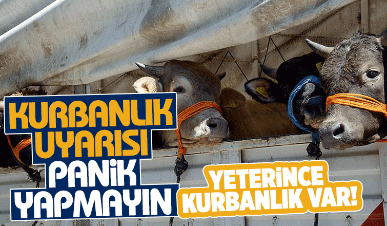 Kurbanlık uyarısı