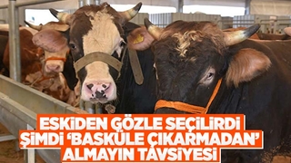 Kurbanlıkları basküle çıkarıp öyle alın tavsiyesi