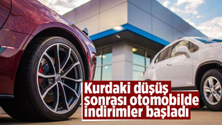 Kurdaki düşüş sonrası otomotiv firmaları indirime gidiyor
