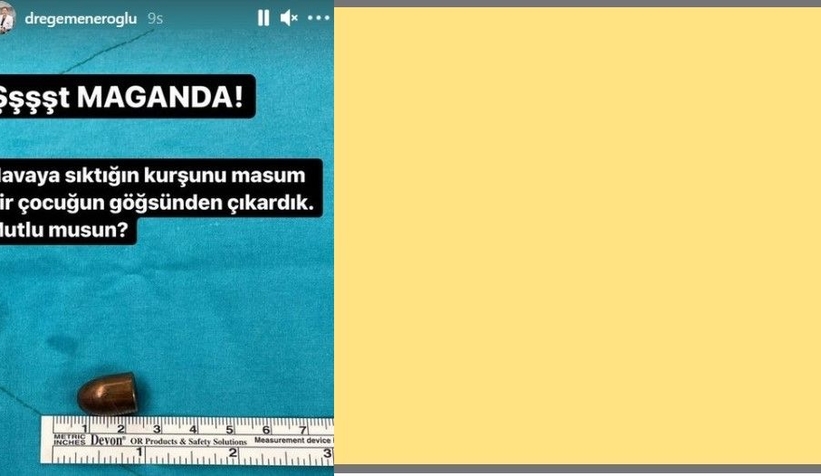 Kurşunu çıkaran doktor magandaya böyle seslendi