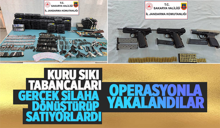 Kurusıkıları gerçek silaha dönüştürenlere operasyon