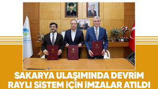 Kampüs-Çarşı raylı sistem hattında protokol imzalandı