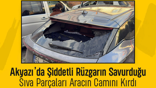 Kuvvetli Rüzgar Lüks Cipin Camını Paramparça Etti