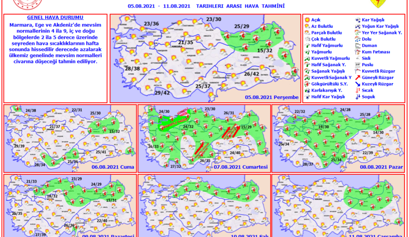 Kuvvetli yağış geliyor