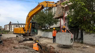 Kuyumculu'nun kanalizasyon altyapısı yenileniyor