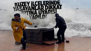 Kuzey ilçeleri için fırtına uyarısı