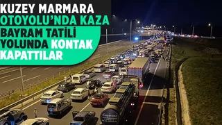 Kuzey Marmara'da kaza sonrası trafik yoğunluğu