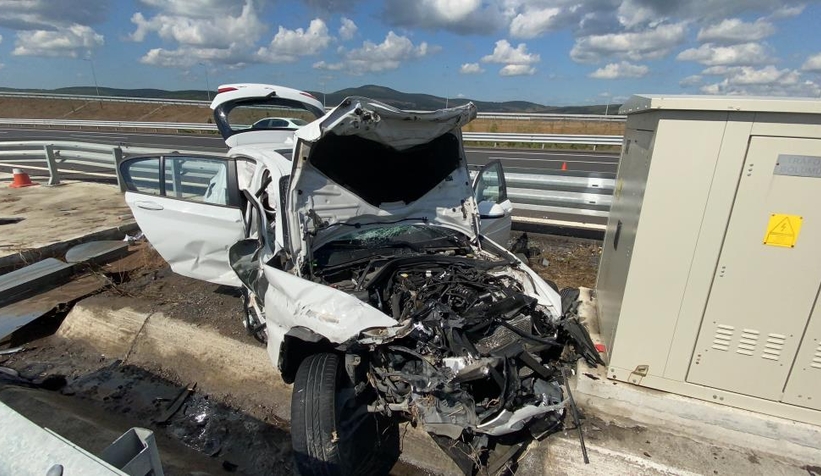 Kuzey Marmara Otoyolu'ndaki feci kaza: 1 ölü