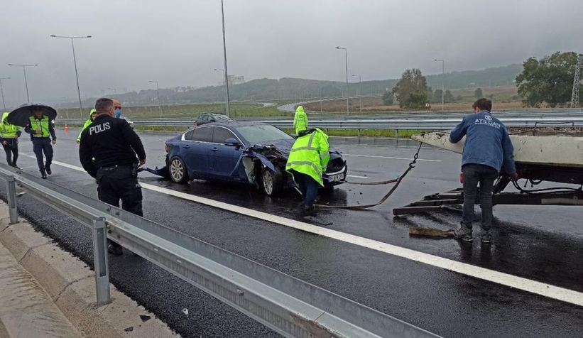 Kuzey Marmara Otoyolu’nda 4 araçlı kaza