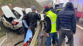 Kuzey Marmara Otoyolunda kaza: 3'ü ağır, 4 yaralı