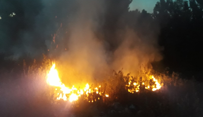 Kuzuluk çöplüğünde yangın