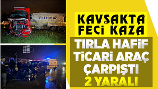 Kuzuluk Kavşağında kaza: 2 yaralı