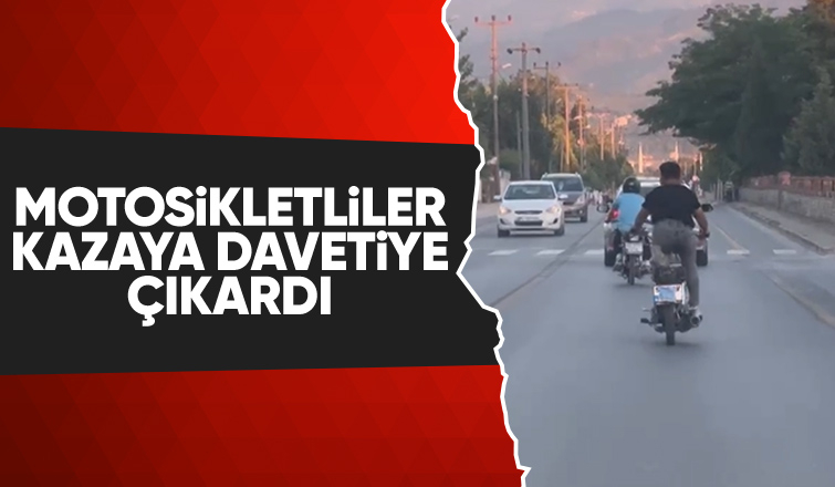 Kuzuluk yolunda motosiklet sürücülerinin tehlikeli yolculuğu