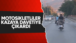Kuzuluk yolunda motosiklet sürücülerinin tehlikeli yolculuğu