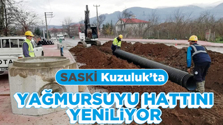 Kuzuluk’ta yağmursuyu hattını yenileniyor