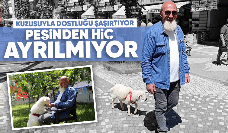 Kuzusu peşinden hiç ayrılmıyor, nereye gitse peşinden geliyor