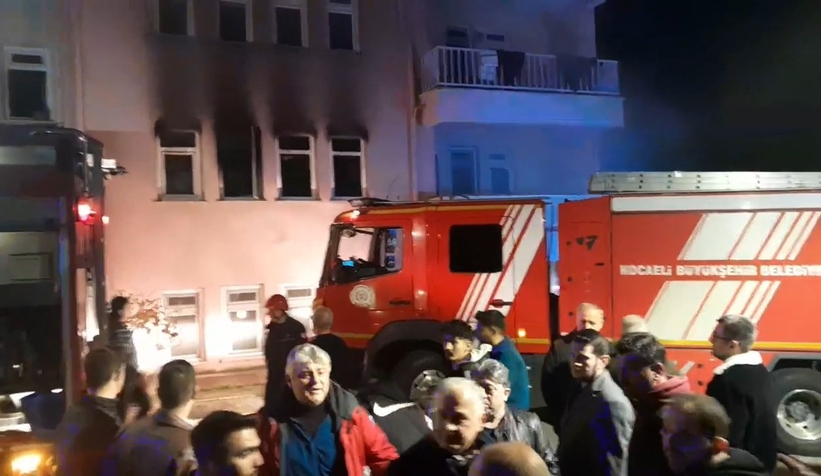 KYK yurdunun lojmanındaki yangın