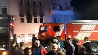 KYK yurdunun lojmanındaki yangın