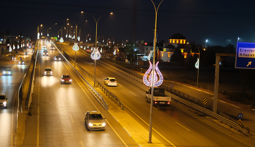 Lale motifli aydınlatmalarla estetik görünüm