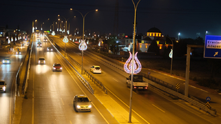 Lale motifli aydınlatmalarla estetik görünüm