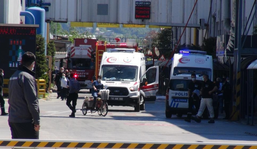 Lastik fabrikasında yangın