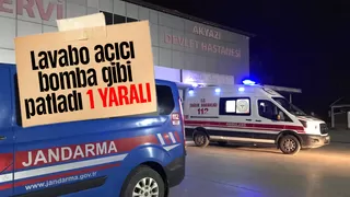 Lavabo açıcı patladı 1 yaralı
