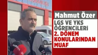 LGS ve YKS öğrencileri 2. Dönem konularından muaf