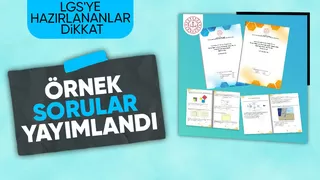 LGS’ye ilişkin örnek sorular yayımlandı