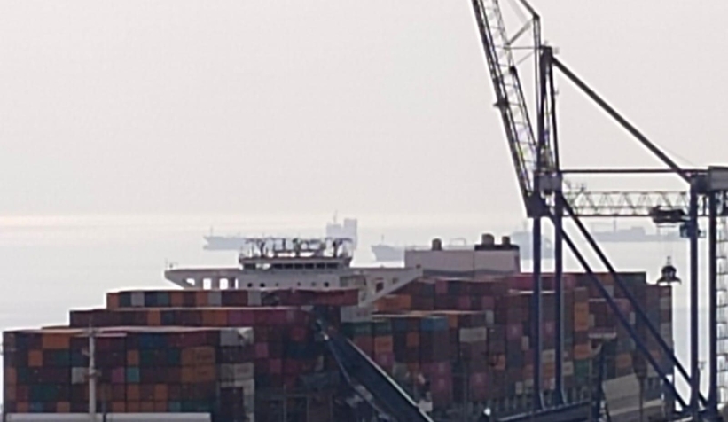 Limanda korkulu anlar: 3 yükleme vinci devrildi