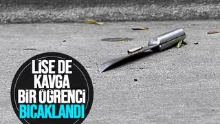 Liselilerin kavgasında kan aktı