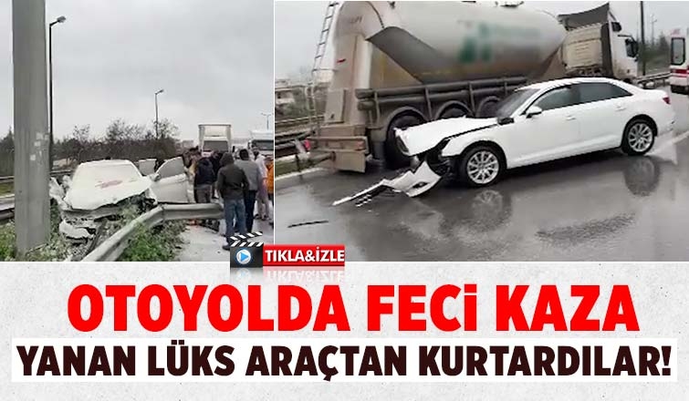 Lüks otomobillerin karıştığı zincirleme kaza: 2 ağır yaralı