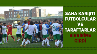 Maç bitti saha karıştı